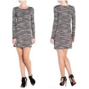 BCBGMaxAzria Gray Marled Long Sleeve Mini Dress